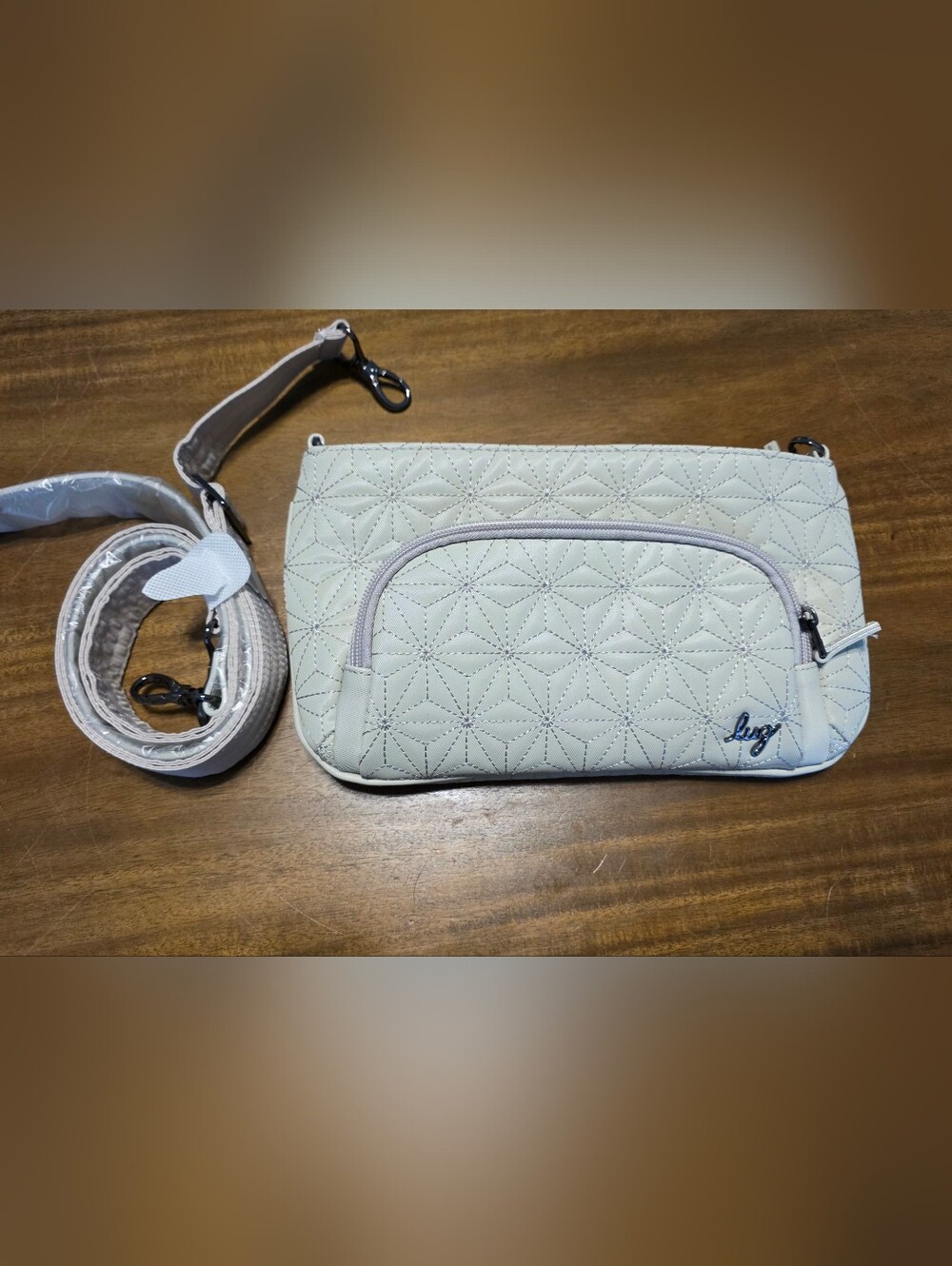 Lug Flyer Crossbody Bag in Cream
